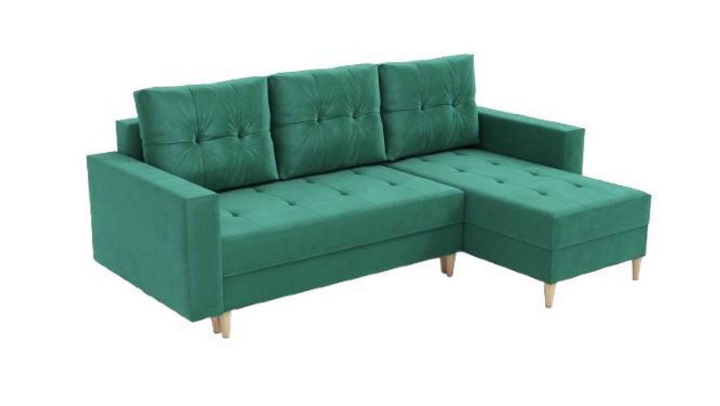 Ecksofa Scandi mit Schlafunktion und Stauraum für Bettwäsche Kronos 19 Iwmar Möbel