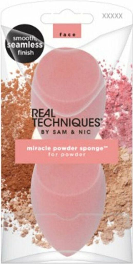 Real Techniques Miracle Powder Sponge Set 2 Pieces