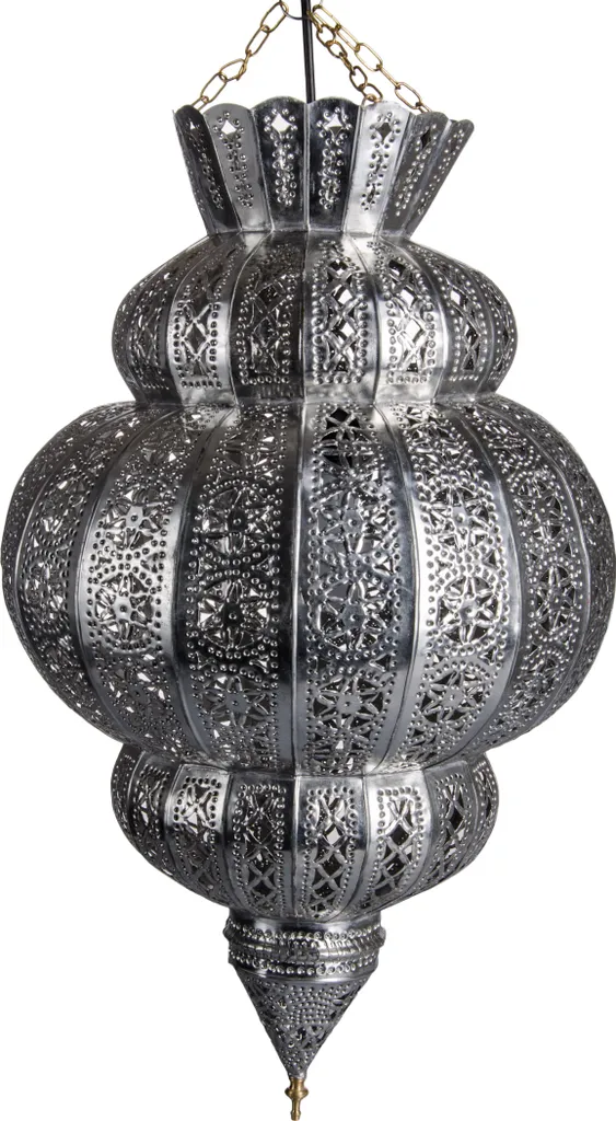 Suspension argent Harem 45cm : éclairage d'ambiance pour chambre et salon