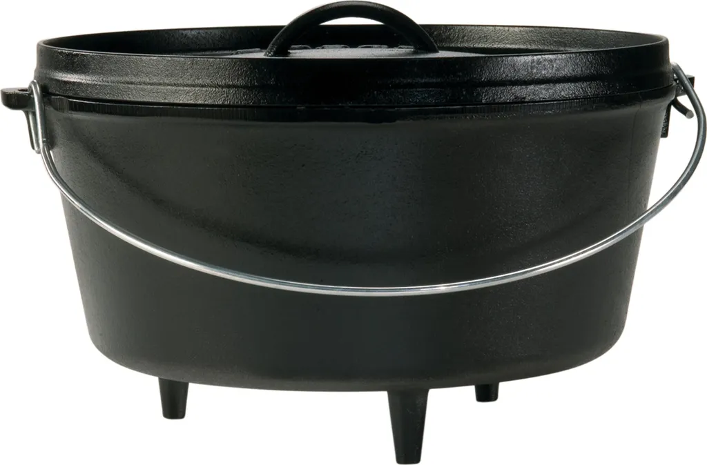 Marmite de camping en fonte 7,6L, Dutch Oven Lodge pour feu de camp