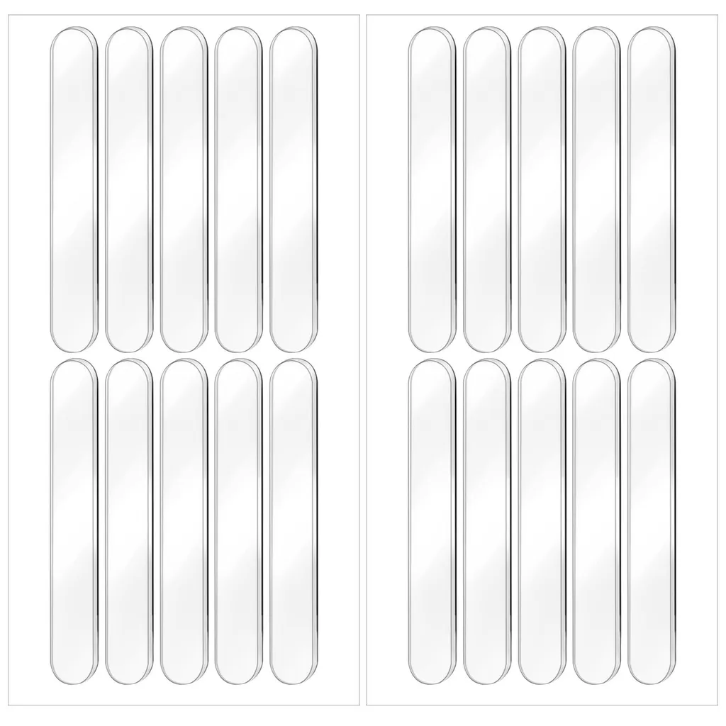 Patins transparents pour portes et placards - Protection murale 20x