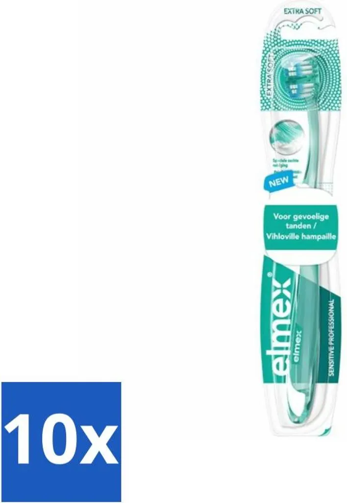 Elmex Sensitive Professional Spazzolino Extra Soft - Scorta 10 Pezzi