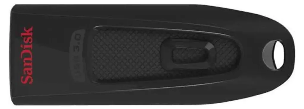 Clé USB 64 Go SanDisk contre le manque d'espace disque PC noir