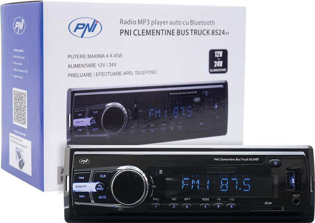 PNI PNI-8524BT 1-DIN Autoradio Bluetooth Produktbild 