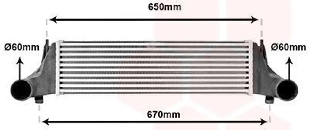 Intercooler LLK VAN WEZEL 06004576 Haute Résistance pour BMW X5 E53
