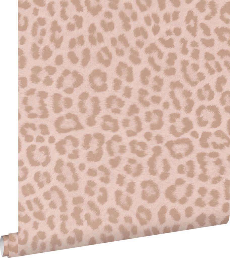 ESTAhome Tapete Leopardenmuster Puderrosa 53 cm x 10.05 m
