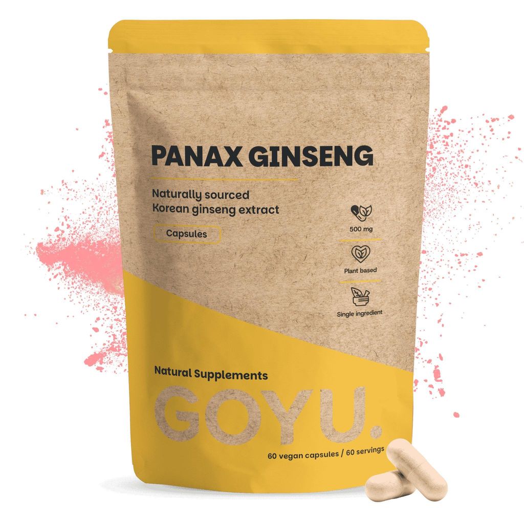 Panax Ginseng Extrakt Kapseln 500mg Produktbild 