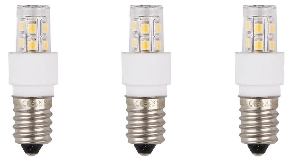 SPL E14 LED Röhrenlampe 1,7W 180lm 2700K Warmweiß 30V Klar 3 Stück
