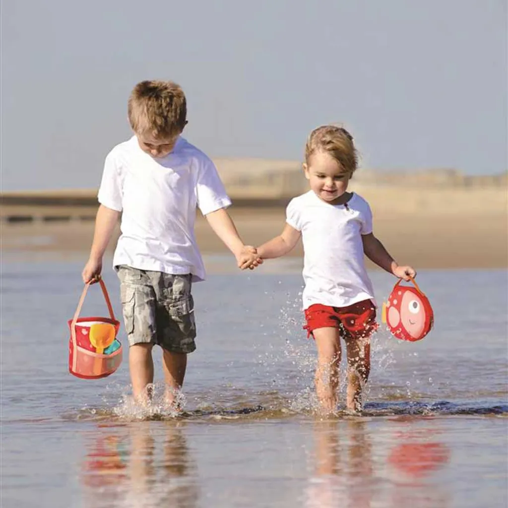 Set de jeu de plage Hape pour vacances - Kit de sable compact voyage