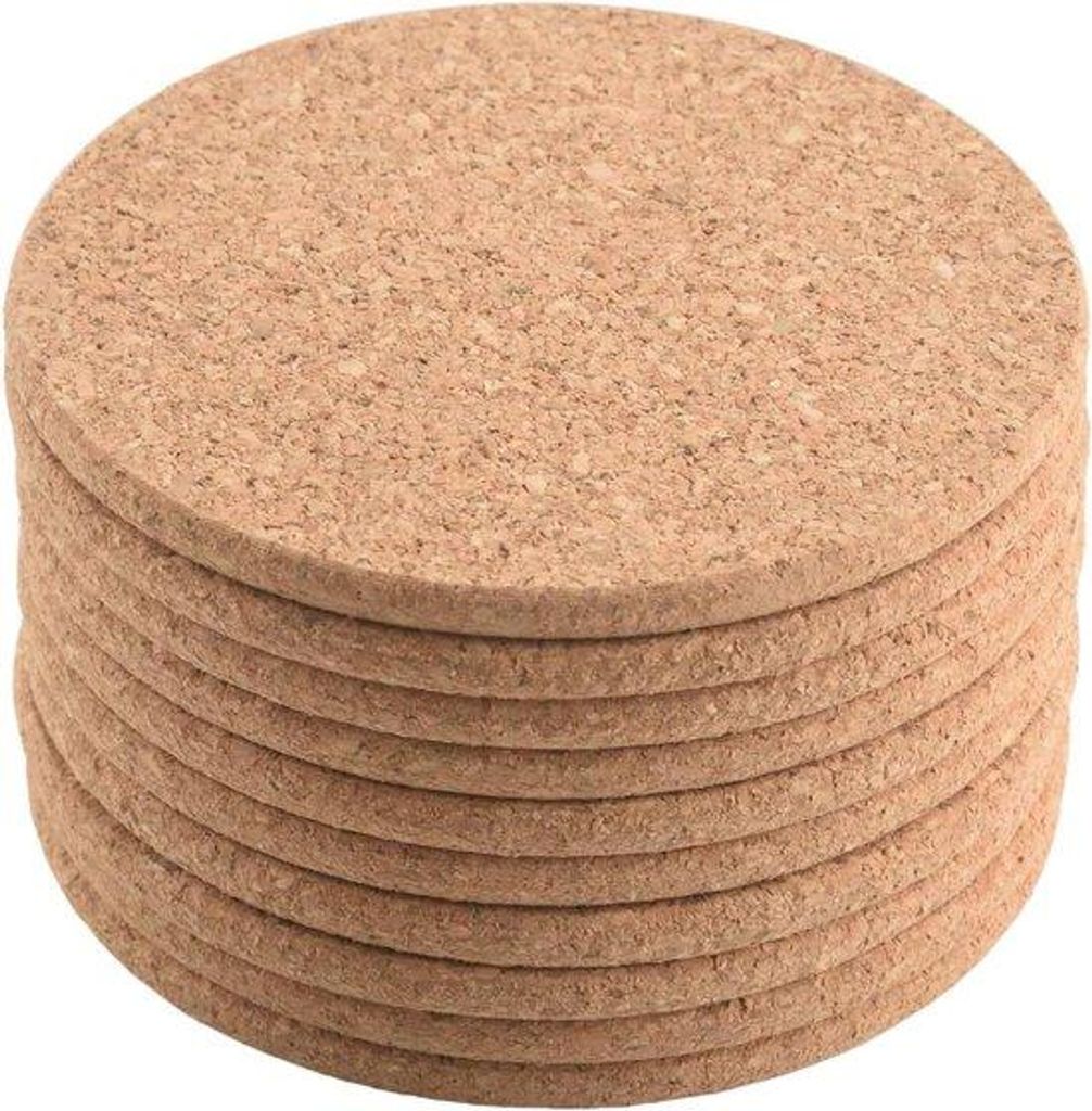 Kurkonderzetters - herbruikbaar und absorberend - 10 Stück - 90 mm