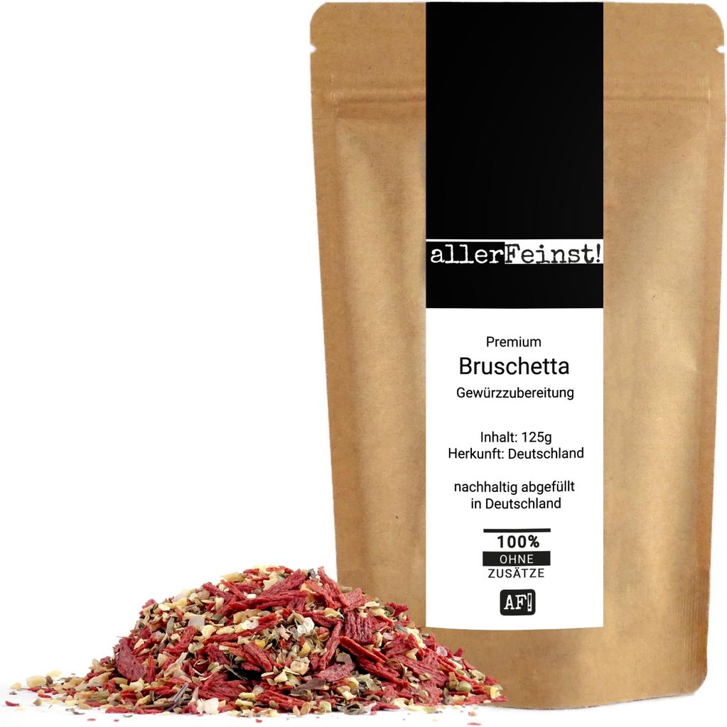 Premium Bruschetta Gewürzzubereitung für Dips, Aufstriche, Produktbild 