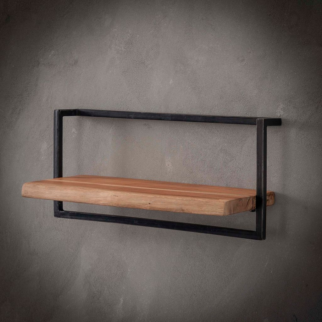 Hoyz - Wandregal Edge - 65cm - Akazienholz Produktbild 