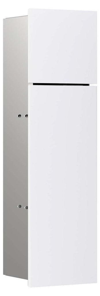 emco asis pure WC-Modul, Unterputzmontage, Türanschlag rechts, 2-teilige Glasfront, 600x170mm, 975528403