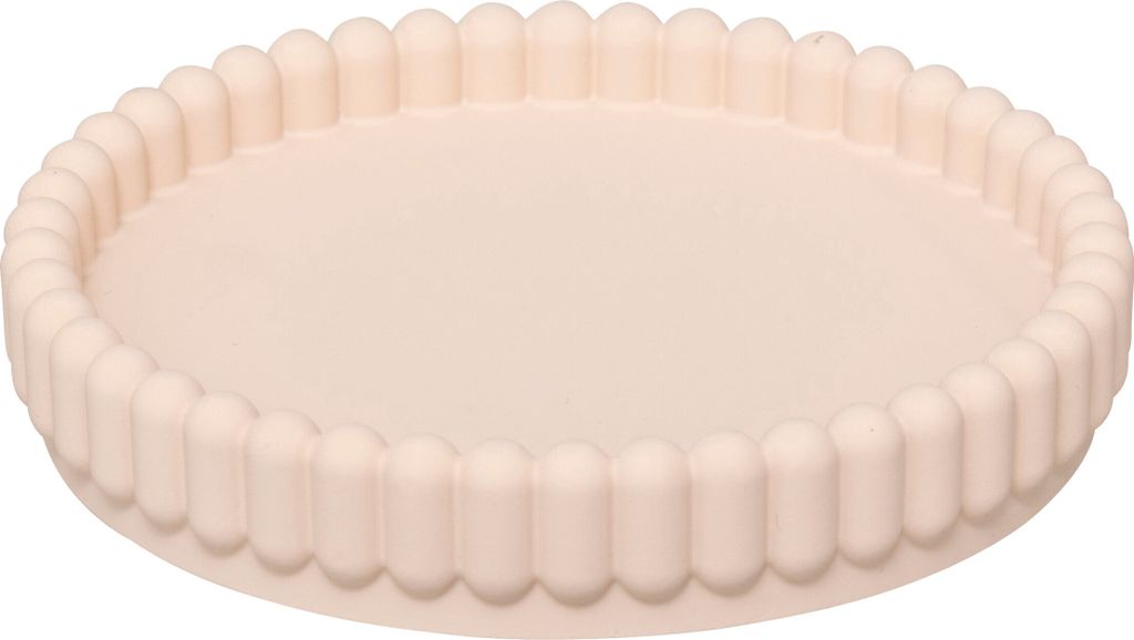 Seifenschale BONBON aus Polyresin, Ø 11 cm, platzsparend mit Wasserabführung
