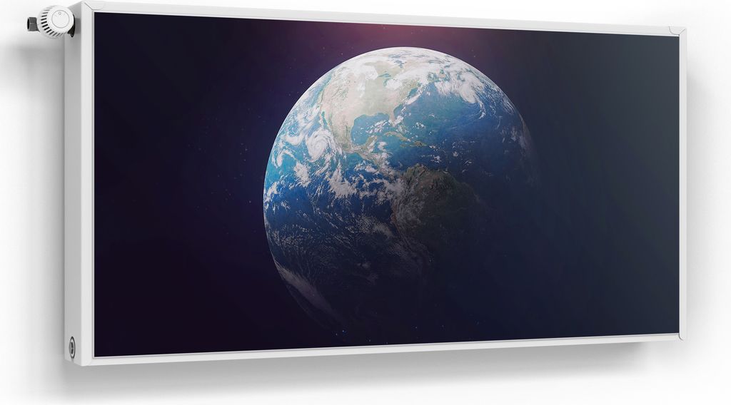 DEQORI Magnetmatte Heizung beschreibbar 120x60 cm 'Blick ins All' Magnetfolie