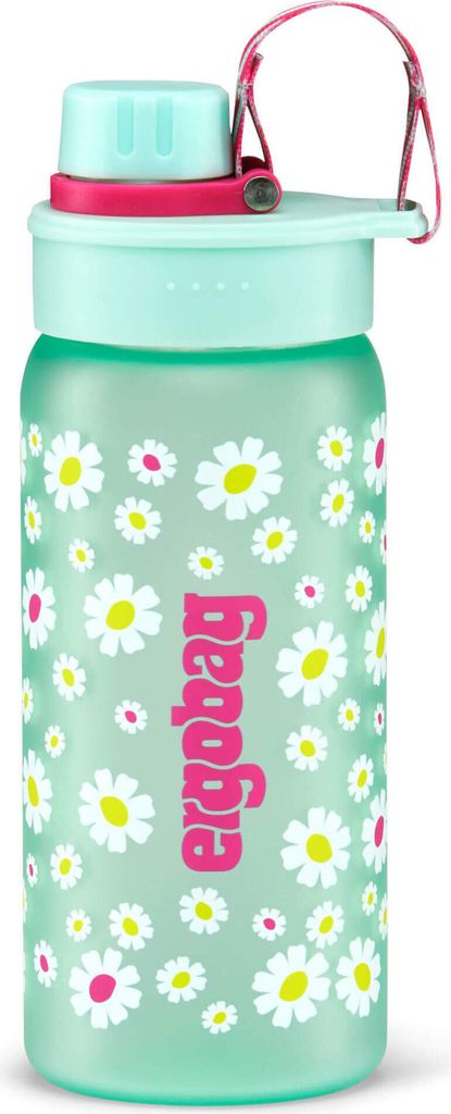 ergobag Trinkflasche Blümchen mint Produktbild 