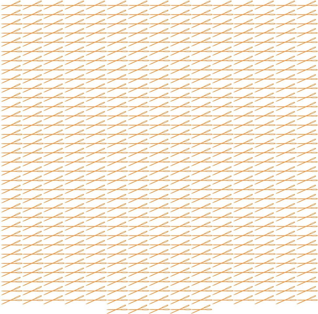 1000 Stück LargeEye Kunststoff-Nähnadeln Garnnadel DIY Bastelnadel (Orange)