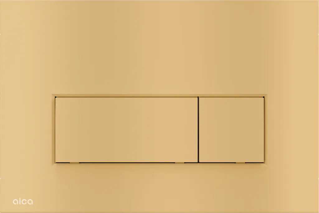 Restyling Bagno: Placca Alcadrain M57-G-M Oro Opaco | Chic & Minimal