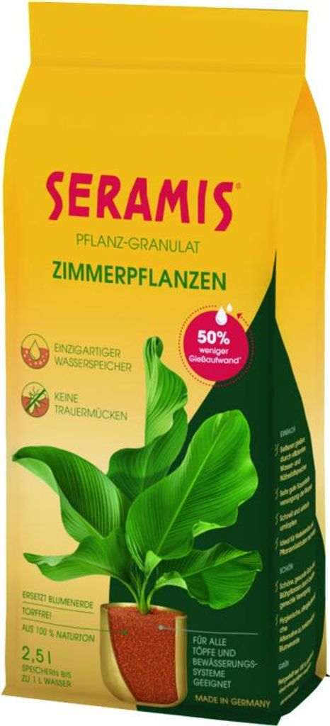 Seramis Pflanz-Granulat für Zimmerpflanzen 2,5 L Produktbild 