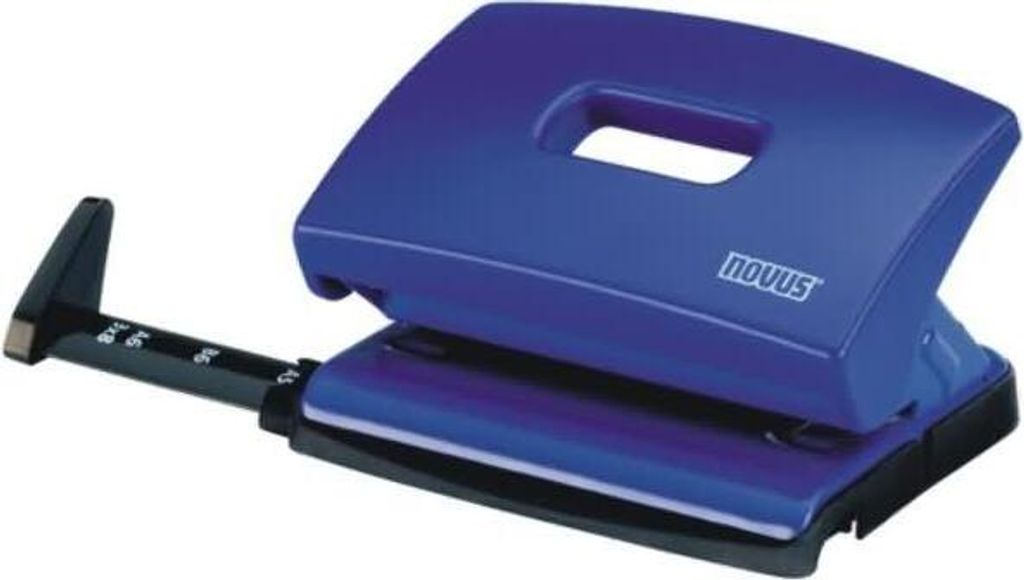 Novus Bürolocher C 216, bis 16 Blatt blau, im Blister