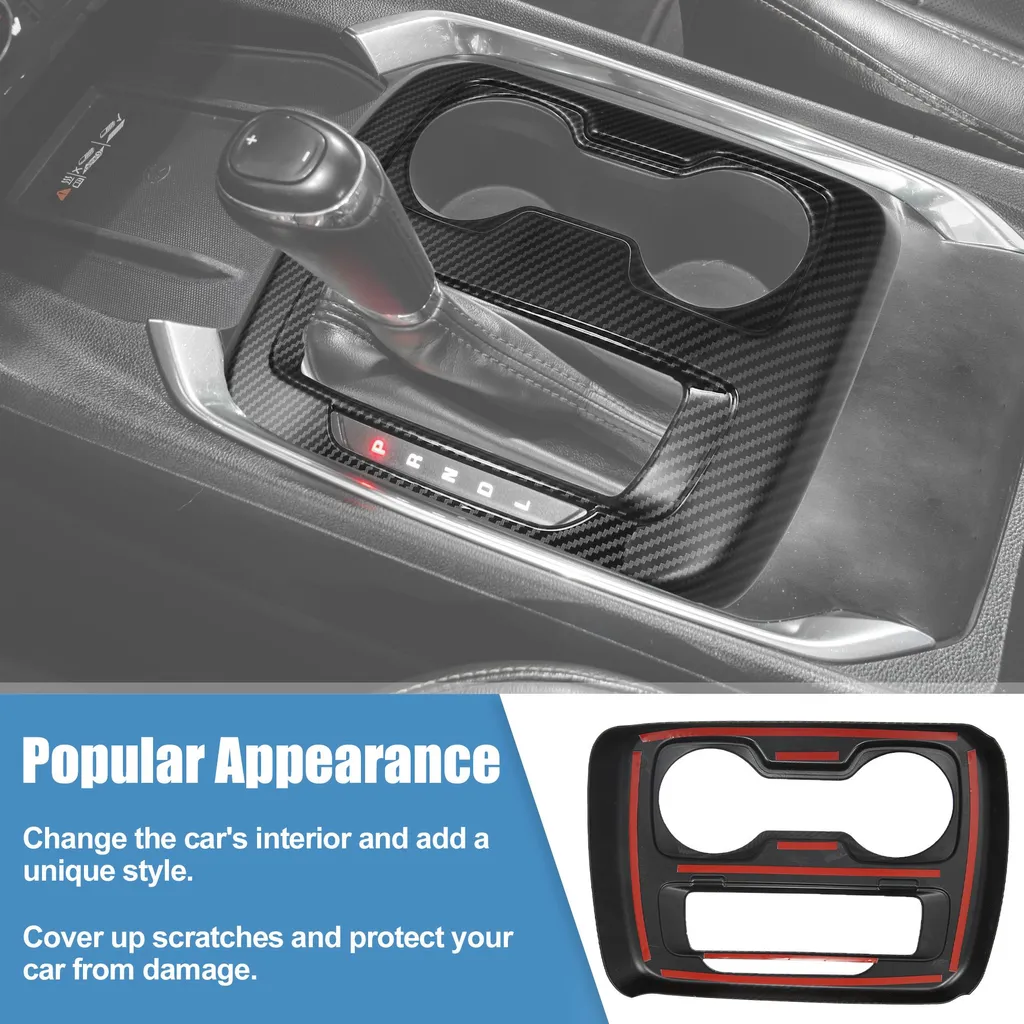Couverture Trim Carbone Panneau Vitesses - Protection Anti-Rayures 3D