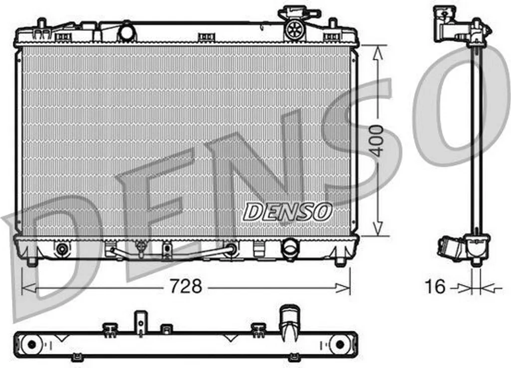 Radiateur de Refroidissement Moteur pour Toyota Camry V4 - Qualité DENSO