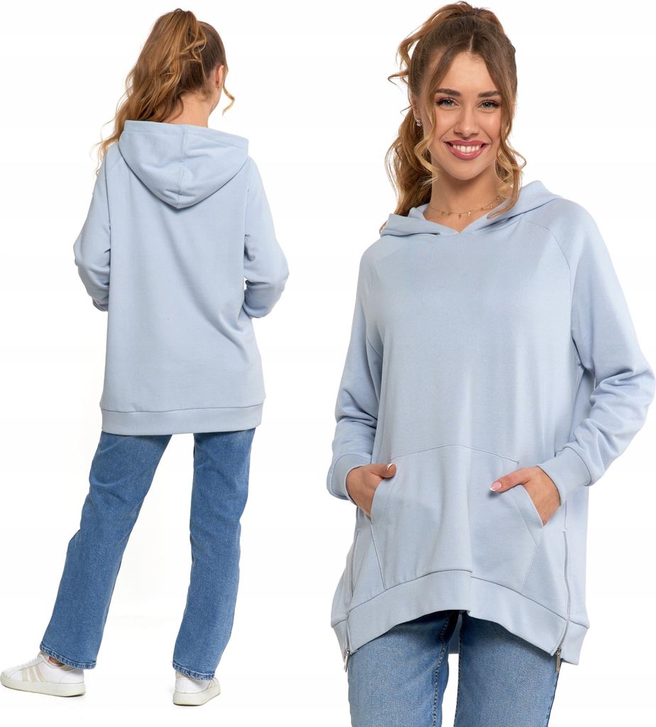 Frauen Lose Übergrosse Sweatshirt Über Den Kopf Mit Kapuze Moray - Xl