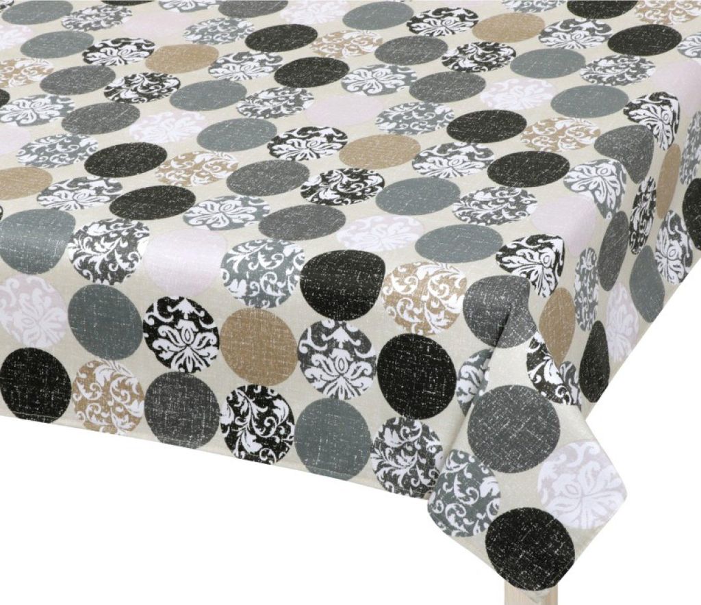 Tischdecke BERTA - 70x70 cm - Grau,Weiß,Beige