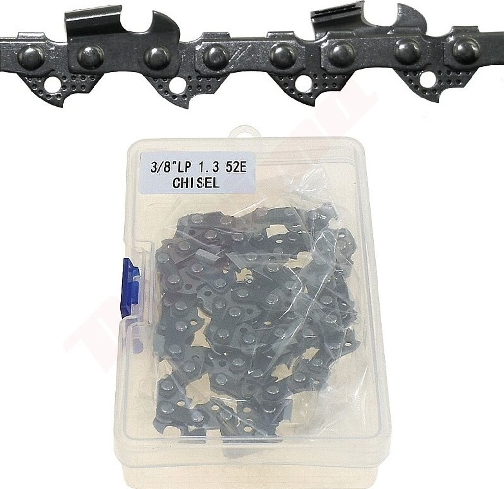 Ersatz-Sägekette Teilung 3/8'' Treibgliedstärke 1.3 mm 52 Treibglieder Q Box