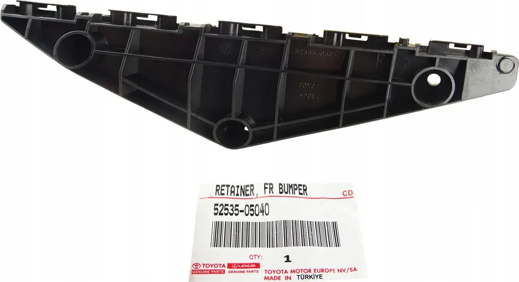 Agrafe de pare-chocs avant droite Toyota Avensis 52535-05040 origine