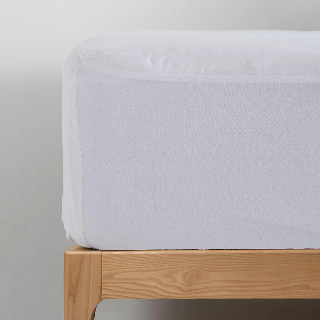 Protège-matelas imperméable 180x200x32 cm en jersey de coton bio
