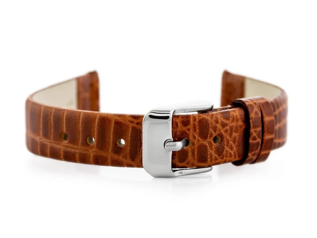 Cinturino Orologio 12mm W57 Marrone | Vera Pelle Morbida Universale