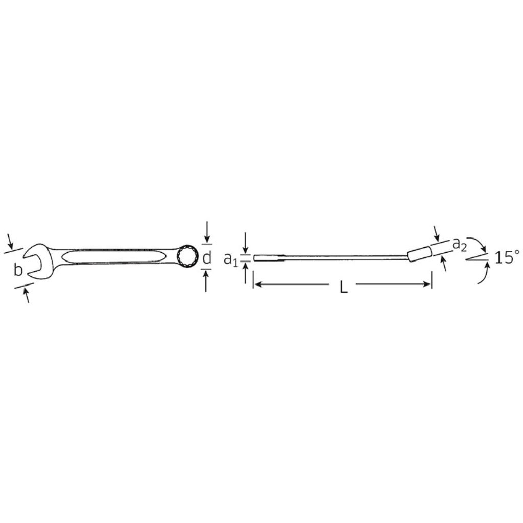 Ringmaulschlüssel OPEN-BOX 13 SW 13mm L.160mm Form A Produktbild 2