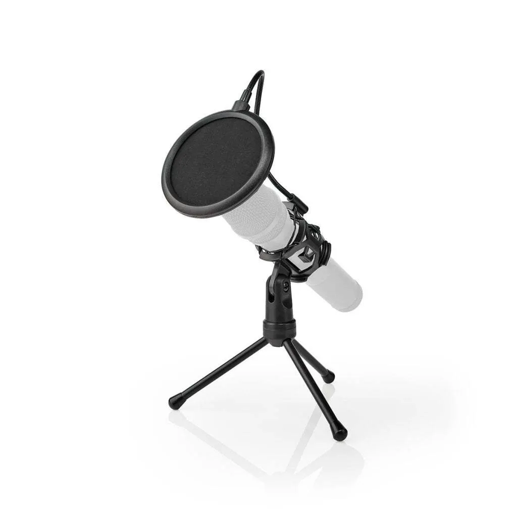Microphoneative Jambe Noir en ABS et Métal - Diamètre Support 40 mm