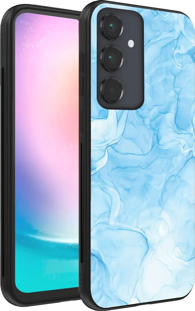 Custodia Samsung A24 4G Azzurra Marmo - Essenziale TPU Smartphonica