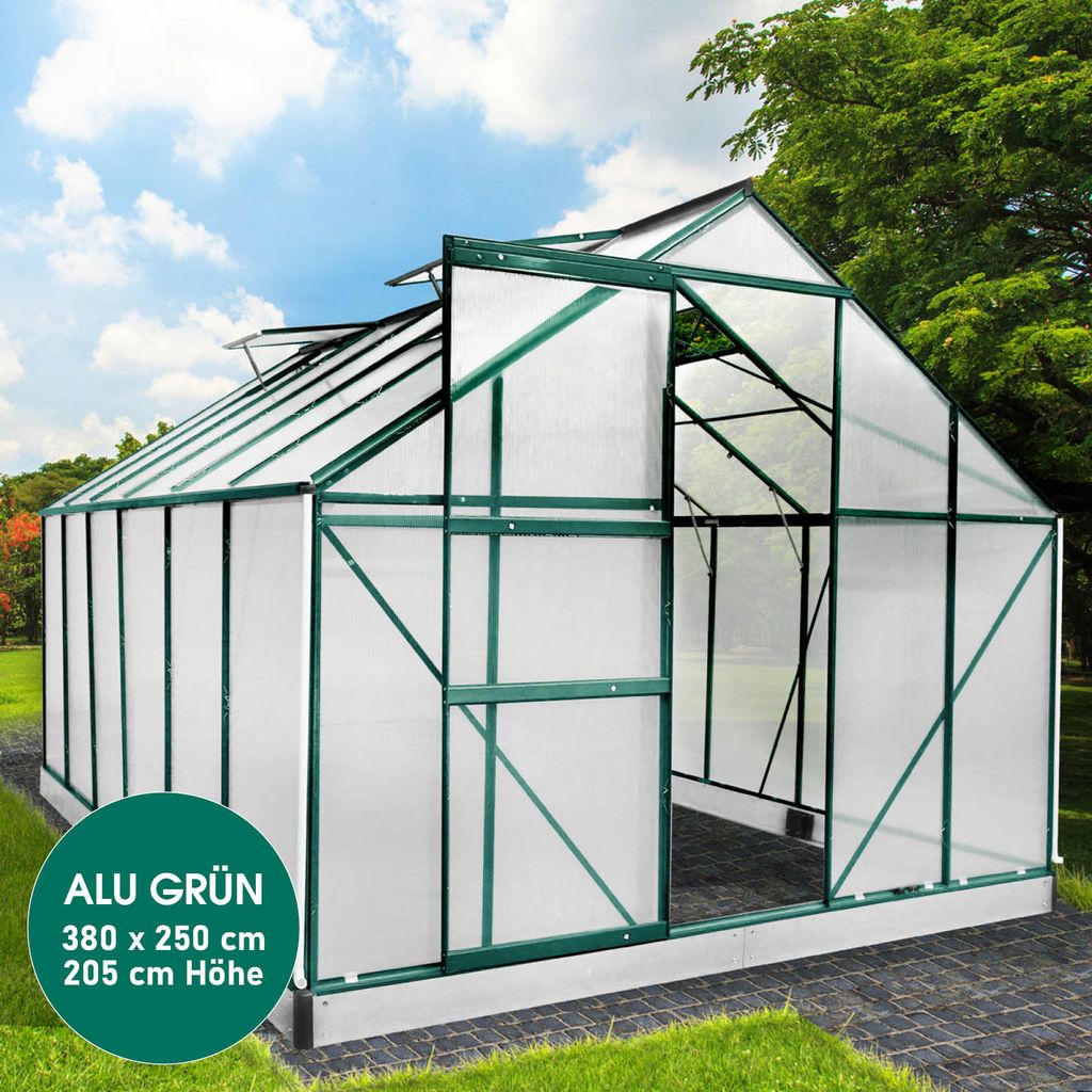 BRAST Gewächshaus Aluminium mit Fundament Kaufland.de