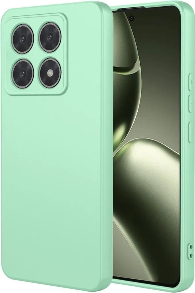 Effcotuo Custodia Per Xiaomi Mi 14T 5G Con Cover In Fibra Carbonio E Pellicola Vetro Temperato Inclusa - Design Goccia D'Acqua, TPU Morbido - 4