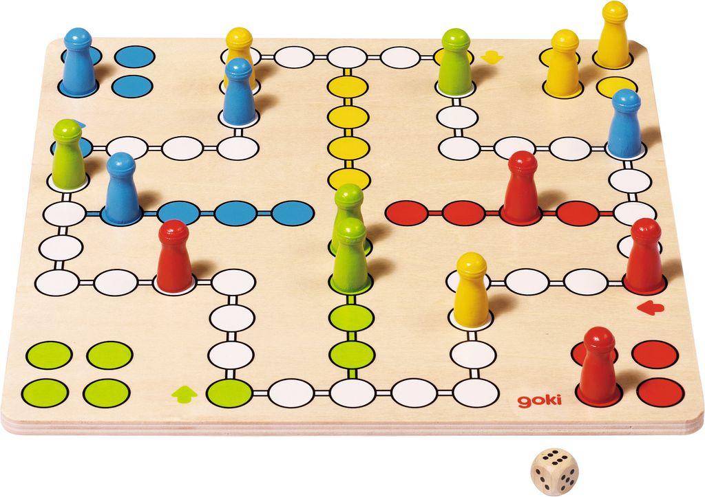 Brettspiel Ludo, goki basic. Produktbild 