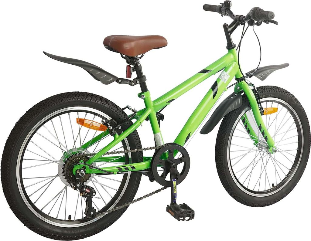 Hochwertigen Möbel Jugend- & Kinderfahrräder - Grün Kinderfahrrad 24 Zoll 6-Speed für 8-12 Jahre alt Grün NEU4261175