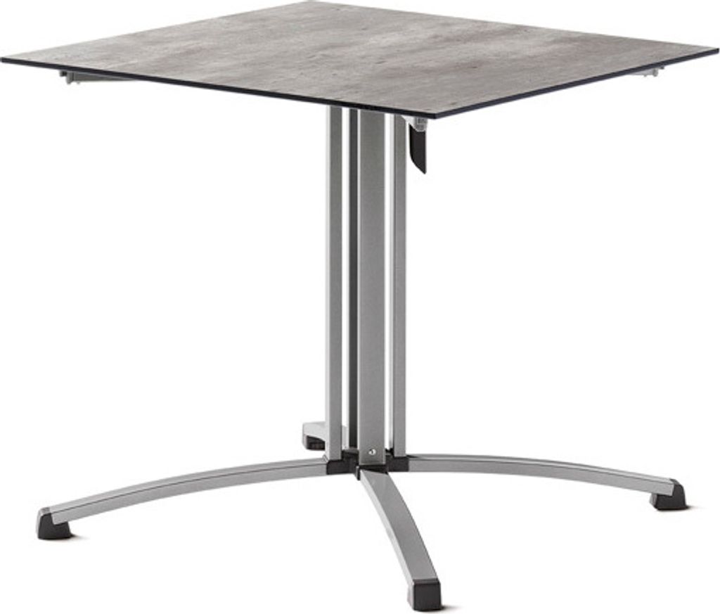 Sieger Gastro Tisch Polytec Säulenklappgestell 80x80 cm