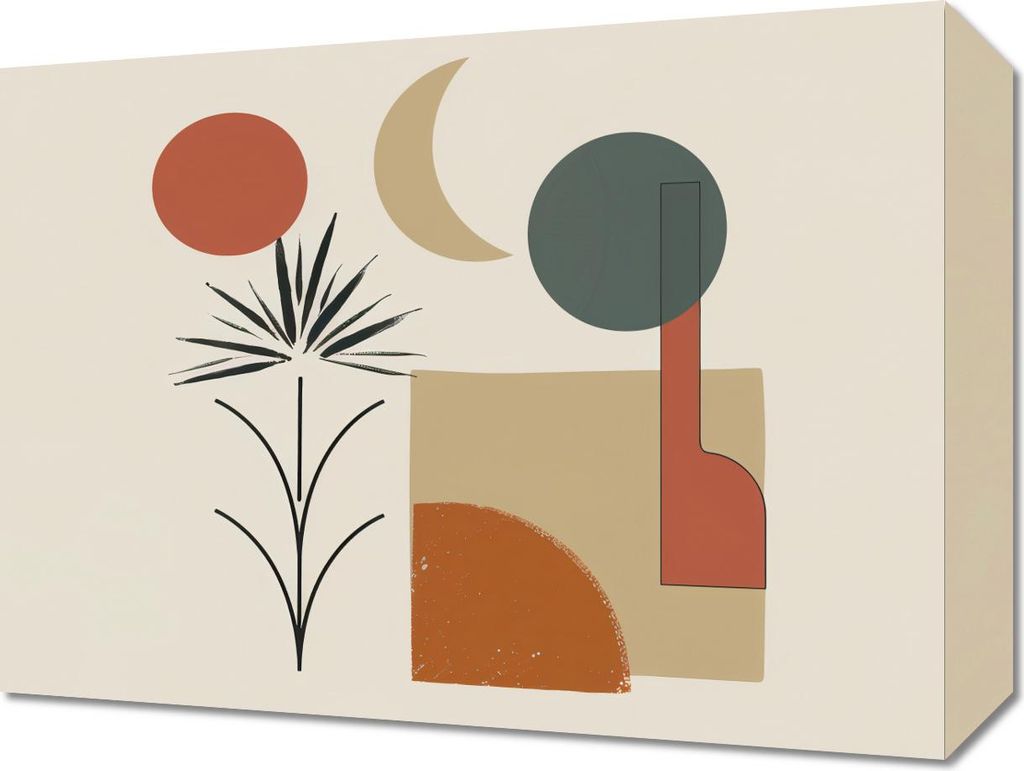Bild 40x30cm Sonne, Mond und Leben