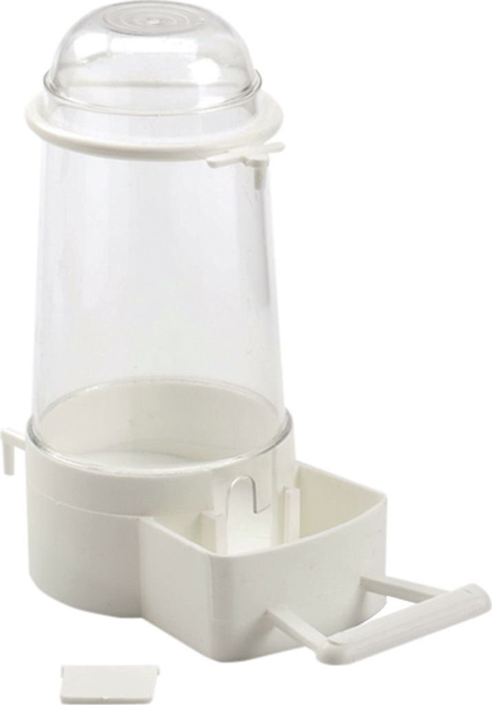 Futter- und Wassernapf Wochenende breit - Vogel - weiß - Produktbild 