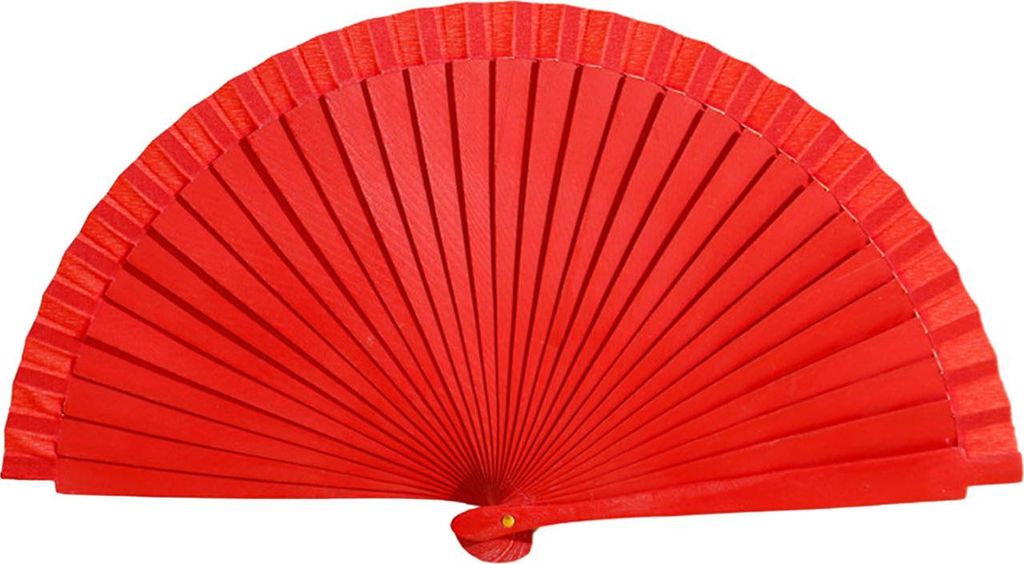 Einfarbiger Klappventilator aus Holz, tragbarer Handventilator für den Sommer, Dekoration, Tanz-Performance-Requisiten, Party-Kostümzubehör
