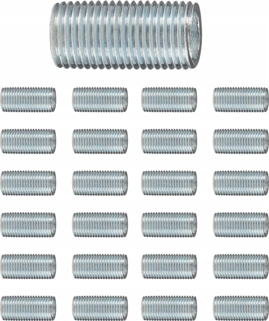 Set 25 Nipplo M10x35mm per Lampadari - Componenti per Illuminazione Fai-da-Te
