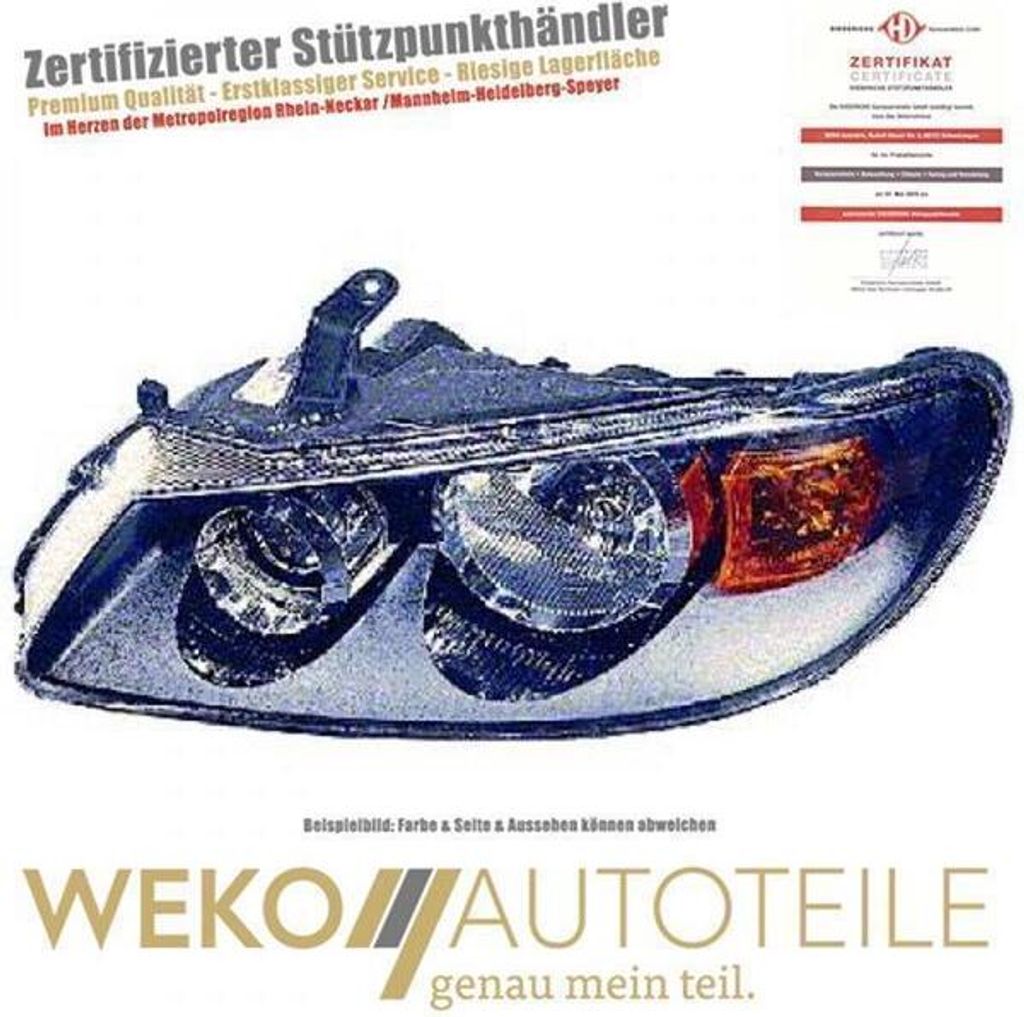 Scheinwerfer rechts DIEDERICHS 6016182 passend für NISSAN