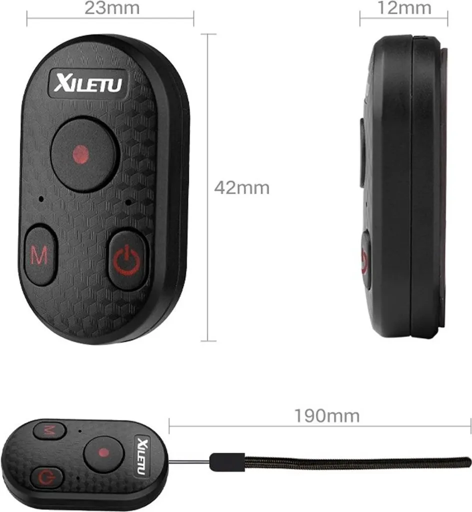 Xletu XCR-2 Bluetooth Plot pour GoPro et Smartphone - Contrôle à Distance - 9