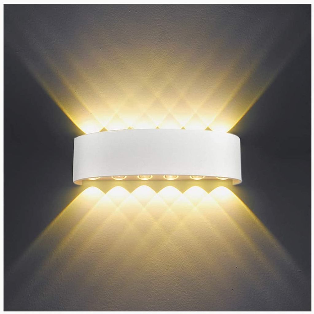 LED Wandleuchte Design Wohn Zimmer Bad Lampe Strahler Flur Wandlampe up down 