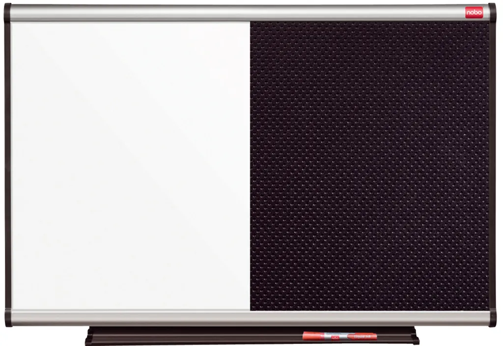 Tableau blanc magnétique et panneau de mousse Prestige cadre alu
