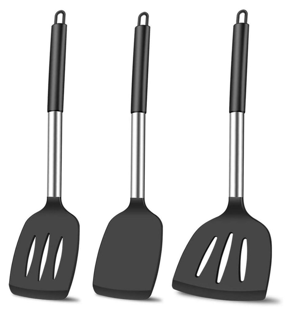 3-teiliges Silikon Spatel Set - Hitzebeständige Produktbild 