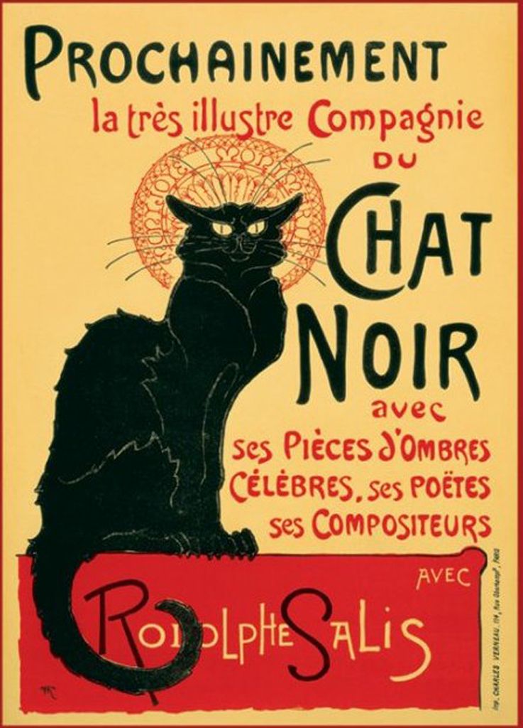 Steinlen Tournee du Chat Noir - Stampa poster - Dimensioni Immagine del prodotto 